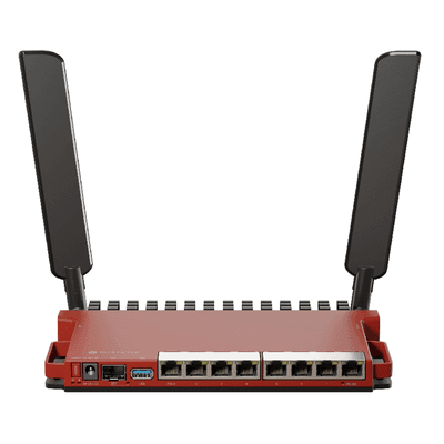 Router Inalámbrico / Wi-Fi 6 2.4 GHz / 8 Puertos Gigabit / SFP 2.5 Gbps / USB 3.0 / Montaje Rack 1U L009UIGS-2HAXD-IN MIKROTIK