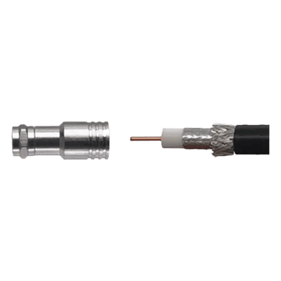 Conector F Macho de Compresión / Cable Coaxial RG-11 / 75 Ohm / Montaje por Compresión 971-150 WILSONPRO / WEBOOST