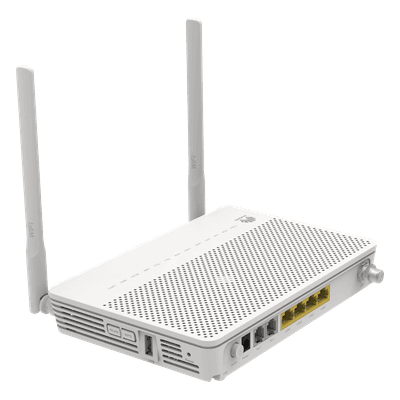 ONT GPON OptiXstar WiFi 2.4GHz 4 puertos GE + 1 puerto CATV + 2 POTS, hasta 300 Mbps EG8247H5 HUAWEI