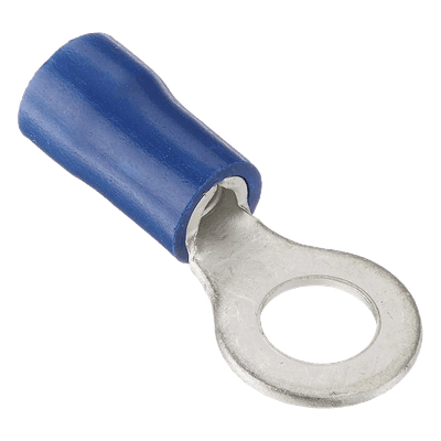 Terminal Tipo Ojo Aislada / 16-14 AWG / Ojo 3/16" (5.2 mm) / Azul / Paquete de 25 Piezas AE34161 EPCOM POWERLINE