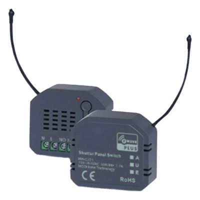 Micromódulo On/Off Shutter / Z-Wave 700 908.4 MHz / AC 85-260V / 1.7A / 44×38×17 mm / 1.73×1.50×0.67 in MHC221 SMARTHOME BY EPCOM