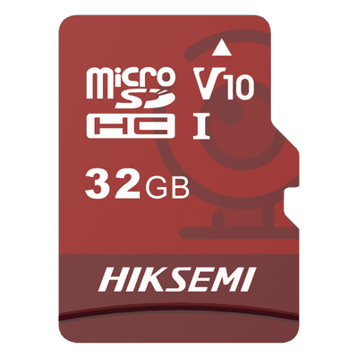Memoria MicroSD / 32 GB / Lectura 95 MB/s / Escritura 25 MB/s / Clase 10 U3 / Grabación 4K / TLC NAND / Videovigilancia 24/7 HS-TF-E1/32G HIKSEMI by HIKVISION