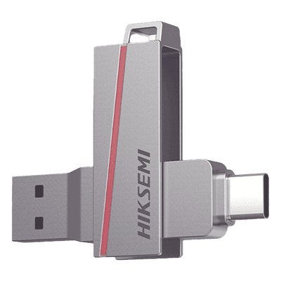 Memoria USB Dual / 128 GB / USB-C y USB-A / Lectura 150 MB/s / Escritura 45 MB/s / Aleación de Zinc Retráctil