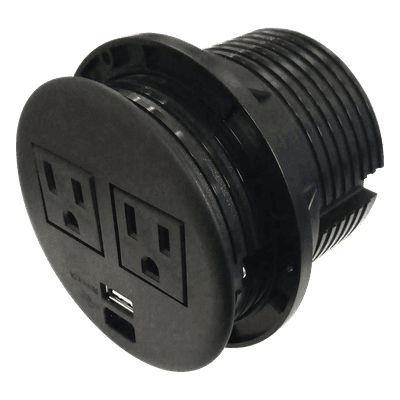 Multicontactos Empotrable / USB A+C / 10A 1875W / IP00 V0 / 125V~ / -10°C a 40°C TH-CDE-USB-N THORSMAN