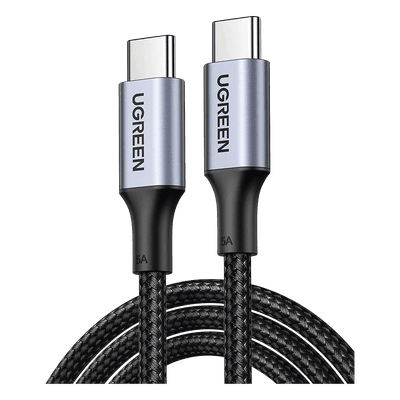 Cable USB-C a USB-C / Carga Rápida 100W / Transferencia 480 Mbps / Nylon Trenzado / 1 m (3.3 ft) / PD3.0 y QC4.0 70427 UGREEN
