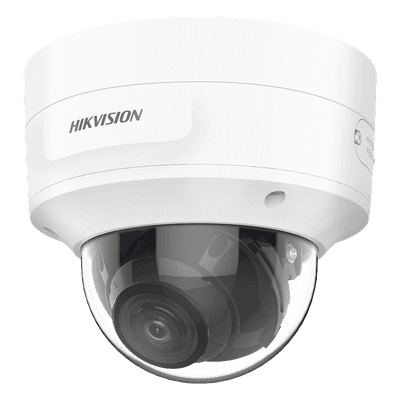 Domo IP / 4 Megapixel / Lente Mot. 2.7 a 13.5 mm / IR EXIR 40 m (131.2 ft) / IP66 / IK10 / DarkFighter / Audio y Alarma I/O / PoE+ / Micro SD / 4 Analíticos IA DS-2CD3746G2-IZS(H) HIKVISION