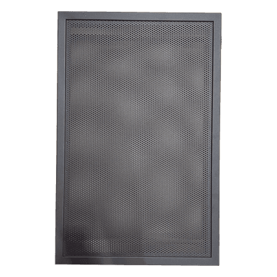 Puerta Ventilada para Gabinete / Acero Calibre 16 / 3 Niveles / Bisagra Reversible 180° / Cerradura con Llave / UL/ULC S635 EQDR-C4 NOTIFIER