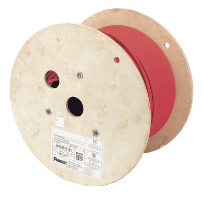 Bobina de Cable UTP / Cat6A / 23 AWG / LSZH / 305 m (1000 pies) / Rojo PUL6AHD04RD-EG PANDUIT