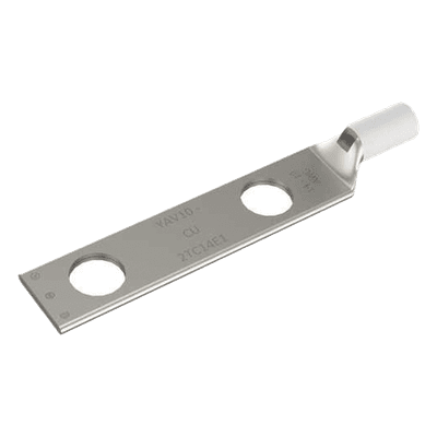 Terminal de Compresión / Barril Largo / Doble Ojillo / Tornillo 1/4" / Cable 14-10 AWG / Espaciado 5/8" HUB-YAV-102-TC14 HUBBELL BURNDY