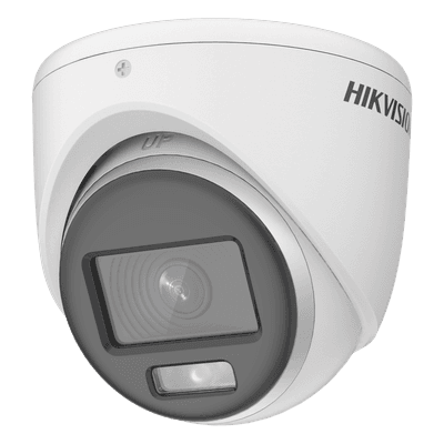 Cámara Turret TURBOHD / 2 Megapixel / Dual Light 20 m (65.6 ft) / Gran Angular 105° / IP67 / Audio por Coaxial / 4 Tecnologías DS-2CE70DF0T-LMFS HIKVISION