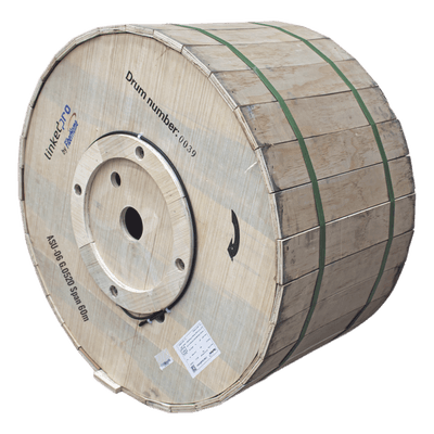 Carrete de 4 km de Fibra Óptica Aérea Mini ADSS (ASU) G.652D, Monomodo de 8 Hilos, Exterior, Span 60, Loose Tube, Preformado Compatible: LP-RP0406 MINI-ADSS-08C-S60/4KM LINKEDPRO BY FIBERHOME