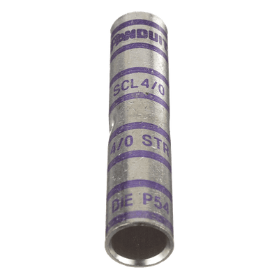 Empalme de Compresión a Tope / Barril Largo de Cobre / Cable 4/0 AWG / 1 Pieza SCL4/0-X PANDUIT