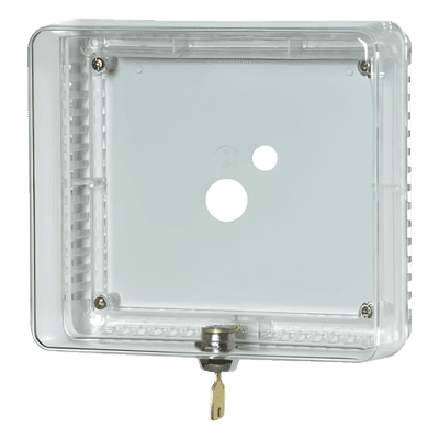 Guarda Antimanipulación para Termostato / Policarbonato Transparente / Montaje Vertical u Horizontal / Cerradura con Llave / Tamaño Mediano TG511A1000/U HONEYWELL HOME RESIDEO