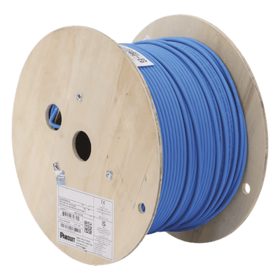 Bobina de Cable UTP Cat6A / 23 AWG / LSZH-3 / 305 m (1000 pies) / Vari-MaTriX HD / 10GBase-T / PoE++ 60W PUL6AHD04BU-EG PANDUIT