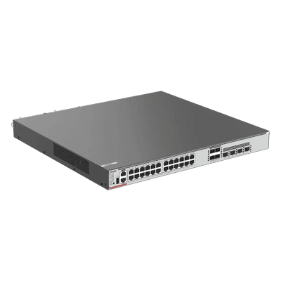Switch Core / 24 Puertos Multi-Gigabit 10G / Hi-PoE 802.3bt 90 W / 4 SFP28 25G / Capa 3 / 1,480 W PoE / Fuentes Modulares