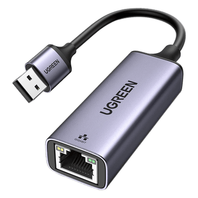 Adaptador de Red / USB-A 3.0 a RJ45 / Gigabit 10/100/1000 Mbps / Aluminio Anodizado / Cable 10 cm (0.33 ft) 50922 UGREEN