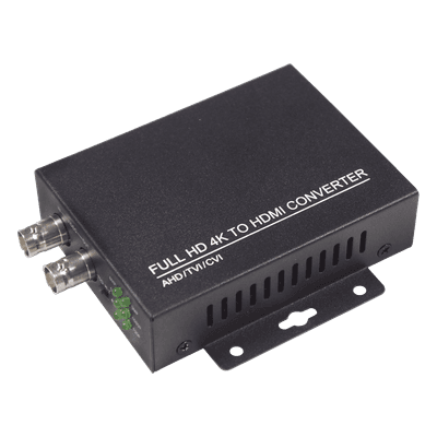 Convertidor de video / CVI TVI AHD CVBS a HDMI / Salida 1080P 60fps / Bucle BNC / Soporte 8MP / Alimentación 5V 1A MCVTHD3 EPCOM