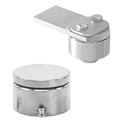 Kit de Bivelo y Tejuelo / Acero Galvanizado / 650 kg / 220,000 Ciclos / 2.13 ft Puertas 10800414-001 COMUNELLO