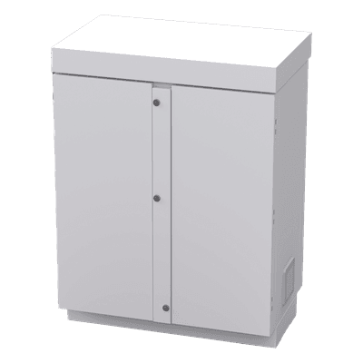 Gabinete Exterior para Baterías y Radiocomunicación / Acero Galvanizado / 12 Baterías PL110D12 / 1180 x 875 x 570 mm / IP para Alta Humedad EFCB091206W EPCOM INDUSTRIAL