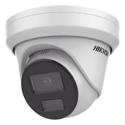 Cámara Turret IP / 4 Megapixel / Dual Light 40 m (131.2 ft) / DarkFighter S / WDR 130 dB / IP67 / Audio y Alarmas I/O