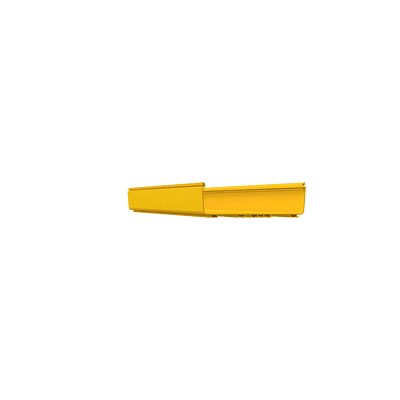 Canaleta de Enrutamiento / 12x4 Pulgadas / PVC Rígido UL 94V-0 / 3 m (9.8 ft) de Largo / Sistema QuikLock / Color Amarillo FR12X4YL10 PANDUIT