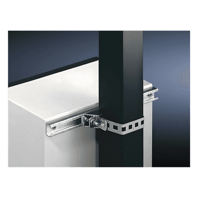 Herrajes Metálicos para Fijación / Gabinetes hasta 80 cm / Postes Cuadrados o Circulares / Acero Galvanizado / Correa 880 mm / 2 Piezas PST-WA-100 PRECISION