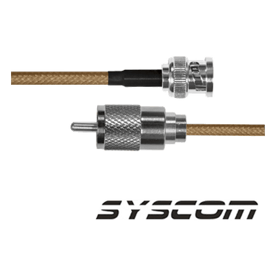 Jumper Coaxial / BNC Macho a UHF Macho / RG142 / 30 cm / 0.98 ft SBNC142KUHF30 EPCOM INDUSTRIAL