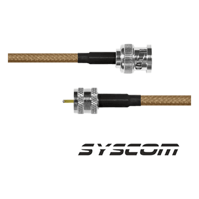 Jumper Coaxial / BNC Macho a Mini UHF Macho / Cable RG142 / 30 cm (1 pie) SBNC142KMIN30 EPCOM INDUSTRIAL