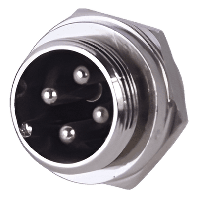 Conector para Micrófono / 4 Pines / Diseño Compacto / Compatible Audio Estándar M24 SYSCOM