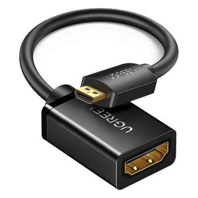 Adaptador Micro HDMI a HDMI / 18Gbps / 4K@60Hz / HDR / 3D / ARC / 22 cm (8.66 pulgadas) 15844 UGREEN