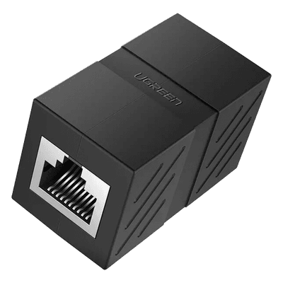 Acoplador RJ45 a RJ45 / 10 Gbps / 600 MHz / Cat7-Cat5e / Blindaje Metálico / 100 m (328 ft) 20390 UGREEN