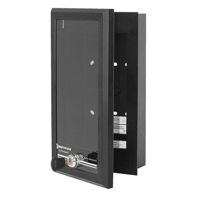 Caja de Montaje Remoto / Semi-Empotrada / Puerta Vidrio Ahumado con Cerradura / Bus EIA-485 4 Hilos / 1,828.8 m (6,000 ft) ABF-1DB NOTIFIER