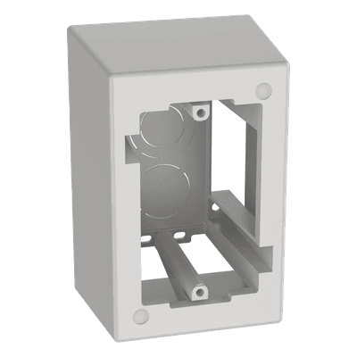 Caja de Pared Superficial / ABS / 133x88.5x69.8 mm / Salidas 1/2-3/4-1 in / Cinta Adhesiva / Blanco JB1DWH-A PANDUIT