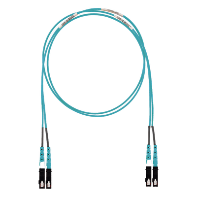 Jumper de Fibra Óptica / Multimodo OM3 50/125 / SC-SC Dúplex / LSZH / 8 m (26.25 ft) / Aqua FX23LSNSNSNM008 PANDUIT
