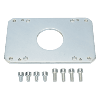 Placa intermedia para brazo de barrera / Acero inoxidable / Compatible GT4-GX4 / Resistente a corrosión