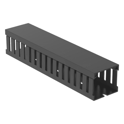 Canaleta Ranurada de PVC con Tapa / 44.5 mm Ancho / 41.1 mm Alto / 2 m (6.56 ft) Largo / Grado V-0 / Gris FC1.5X1.5LG2 PANDUIT
