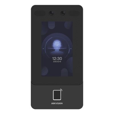 Terminal de Control de Acceso / Reconocimiento Facial 2 MP / Lector MIFARE 13.56 MHz / Pantalla Táctil 4.3" / PoE y Wi-Fi / IP65 / 1,500 Rostros / 3,000 Huellas / SIP