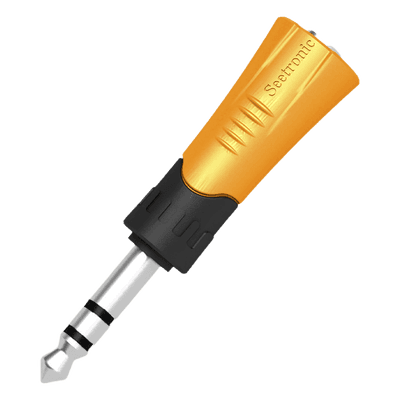 Adaptador de Audio Estéreo / 1/4" (6.35 mm) a Jack 3.5 mm / Carcasa Plástica Resistente