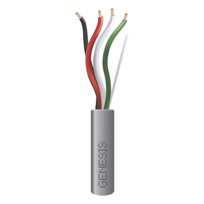 Cable para Alarma / 4 Conductores 16 AWG / 2 Pares / Riser / 152 m (500 ft) / Gris 2122-5509/500 GENESIS