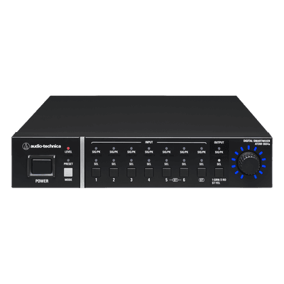 Mezclador Digital Automático / 6 Canales / Cancelación de Eco / 24-bit / Phantom 48V / Rack ATDM-0604A AUDIO-TECHNICA