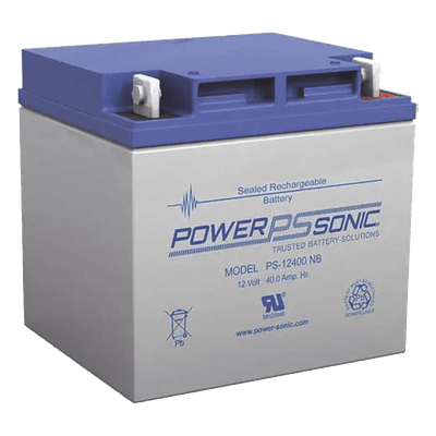 Batería de respaldo / 12V / 40Ah / AGM-VRLA / Terminales T6 / 5 años vida útil / Certificación UL PS-12400-T6 POWER SONIC