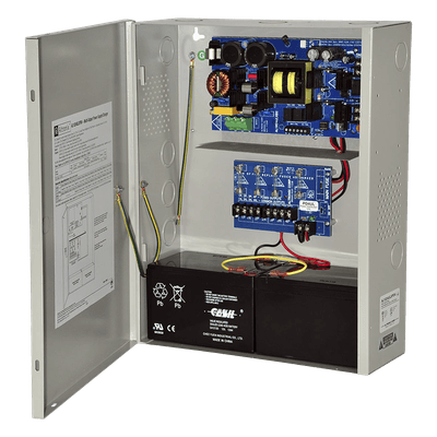 Fuente de alimentación de 24 Vcd@ 10 A / Con capacidad de baterías de respaldo / 1 salida / Requieren baterías / Voltaje de entrada de : 115 Vca. AL1024ULXPD4 ALTRONIX