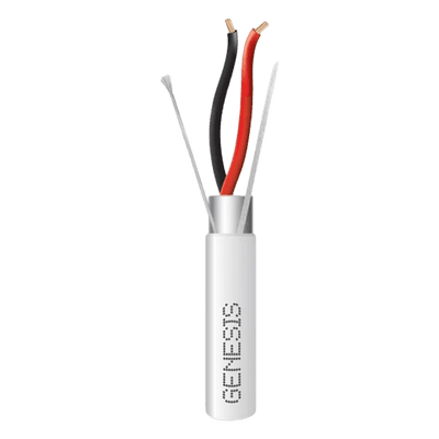 Carrete de Cable / 2 x 14 AWG / Blindado / Plenum / 305 m (1000 pies) / Blanco / Audio, Seguridad y Control 3223-1012 GENESIS