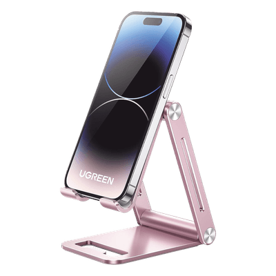 Soporte para Celular / Aluminio / Plegable / Multiángulo / 4.7 a 7.9 pulgadas / Carga 600 g / Rosa 90460 UGREEN