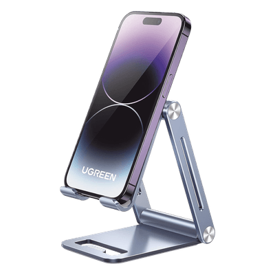Soporte de Escritorio para Teléfono Móvil / Aluminio / Ajustable / Plegable / Carga hasta 600 g / Compatibilidad 4.7'' a 7.9'' 90461 UGREEN