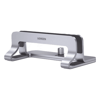 Soporte Vertical para Laptop / Ajustable 12-26 mm / Aluminio y Silicona / Hasta 15.6 pulgadas / Base Antideslizante / Color Plata 20471 UGREEN