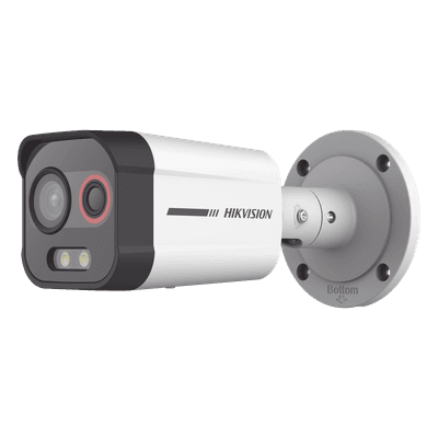Cámara Bala IP Biespectral Térmica y Óptica / Térmica 96 x 72 / Óptica 4 MP ColorVu / VCA Perimetral / IR 30 m (98.4 ft) / IP67 / PoE