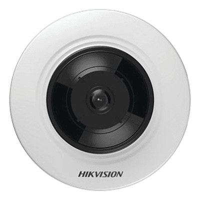 Mini Cámara Fisheye IP / 5 Megapixel / Panorámica 180°-360° / IR 8 m (26.2 ft) / Audio Integrado / PoE / Alarmas I/O DS-2CD2955G0-ISU HIKVISION