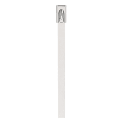 Cincho de Acero Inoxidable / 316 Estándar / 127 mm (5.0 in) largo x 4.6 mm ancho / 100 Piezas / Cierre Automático de Acceso Ancho / Bordes Redondeados MLT1S-CP316 PANDUIT