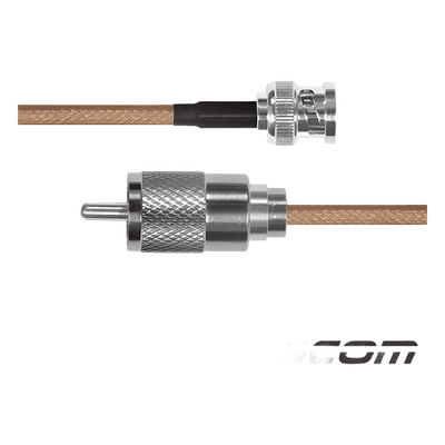 Cable Coaxial Jumper / BNC Macho a UHF Macho / RG142/U / 60 cm (1.97 ft) SBNC142KUHF60 EPCOM INDUSTRIAL